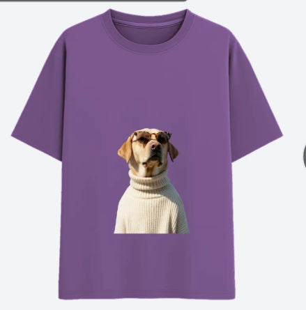 Oversized Graphic T-Shirt – Cool Dog Print