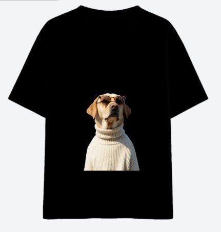 Oversized Graphic T-Shirt – Cool Dog Print